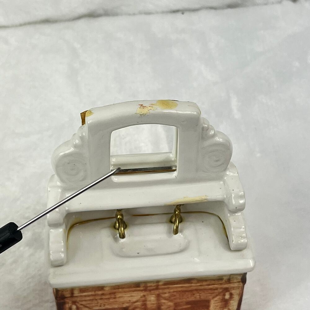 Shackman 1:12 Miniature Dollhouse Porcelain Sink with Mirror & Faucets Japan - Picture 9 of 12